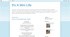 Desktop Screenshot of itsaminilife.blogspot.com