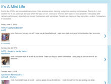 Tablet Screenshot of itsaminilife.blogspot.com