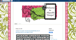 Desktop Screenshot of alijanelledesigns.blogspot.com