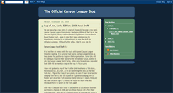 Desktop Screenshot of canyonleague.blogspot.com