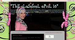 Desktop Screenshot of classicapril16.blogspot.com