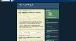 Desktop Screenshot of oswaldproject.blogspot.com