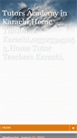 Mobile Screenshot of home-tuition-in-karachi.blogspot.com