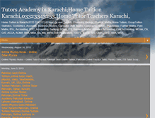 Tablet Screenshot of home-tuition-in-karachi.blogspot.com