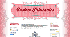 Desktop Screenshot of customprintables.blogspot.com