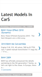 Mobile Screenshot of latestmodelsincars.blogspot.com