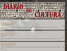 Tablet Screenshot of diariodecultura.blogspot.com