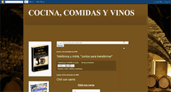 Desktop Screenshot of cocinacomidasyvinos.blogspot.com