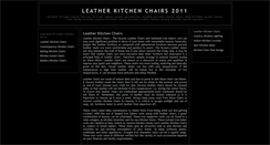 Desktop Screenshot of leatherkitchenchairs.blogspot.com