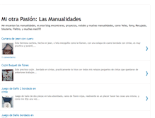 Tablet Screenshot of miotrapasionlasmanualidades.blogspot.com