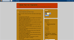 Desktop Screenshot of cancersurvivorinspiration.blogspot.com