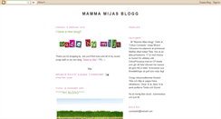 Desktop Screenshot of mammamijasblogg.blogspot.com