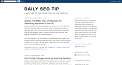 Desktop Screenshot of daily-seo-tip.blogspot.com