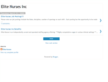 Tablet Screenshot of elitenursesinc.blogspot.com