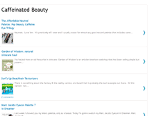 Tablet Screenshot of caffeinatedbeauty.blogspot.com