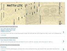 Tablet Screenshot of mattylite.blogspot.com