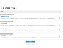 Tablet Screenshot of c-sharp4you.blogspot.com