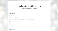 Desktop Screenshot of catherinekiff-vozza.blogspot.com