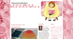Desktop Screenshot of mamaonabudget.blogspot.com