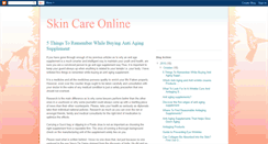 Desktop Screenshot of online-skincare.blogspot.com