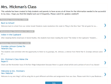 Tablet Screenshot of mrshickmansclass.blogspot.com