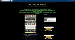 Desktop Screenshot of plantsofmindo.blogspot.com