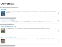 Tablet Screenshot of chevystevens.blogspot.com