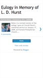 Mobile Screenshot of ldhursteulogy.blogspot.com