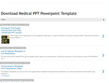 Tablet Screenshot of medicalpowerpointtemplate.blogspot.com