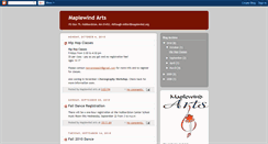 Desktop Screenshot of maplewindarts.blogspot.com