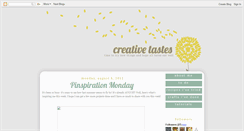 Desktop Screenshot of creativetastes.blogspot.com