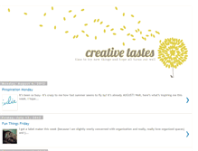 Tablet Screenshot of creativetastes.blogspot.com