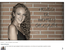 Tablet Screenshot of heladodementaychocolate.blogspot.com