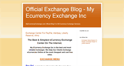 Desktop Screenshot of myecurrencyexchange.blogspot.com