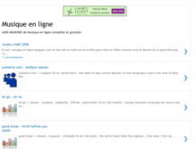 Tablet Screenshot of musique-en-ligne.blogspot.com