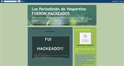 Desktop Screenshot of losperiodistasdevespertino.blogspot.com