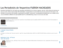 Tablet Screenshot of losperiodistasdevespertino.blogspot.com