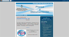 Desktop Screenshot of prensa-docum-chaco.blogspot.com