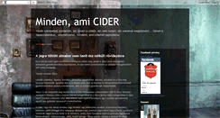 Desktop Screenshot of cider-almabor.blogspot.com