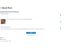 Tablet Screenshot of ineedporn.blogspot.com