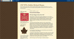 Desktop Screenshot of cefww1soldierrregan.blogspot.com