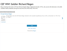 Tablet Screenshot of cefww1soldierrregan.blogspot.com