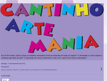 Tablet Screenshot of cantinhoartemania.blogspot.com