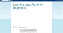 Desktop Screenshot of learningjazzforbegginners.blogspot.com