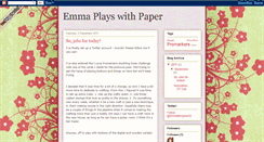 Desktop Screenshot of emmaplayswithpaper.blogspot.com