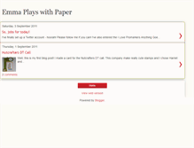 Tablet Screenshot of emmaplayswithpaper.blogspot.com