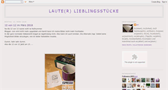 Desktop Screenshot of lieblingsstuecke.blogspot.com