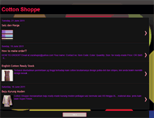 Tablet Screenshot of cottonshoppe2u.blogspot.com