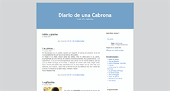 Desktop Screenshot of diariodeunacabrona.blogspot.com