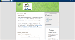 Desktop Screenshot of lifefood-foodforlife.blogspot.com